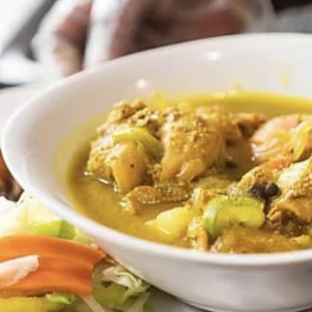 Curried Vegetables Entree.